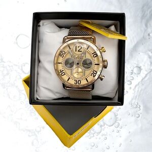 New Invicta Speedway 69473 Gold Tone With Mesh Bracelet Men’s Watch 44mm